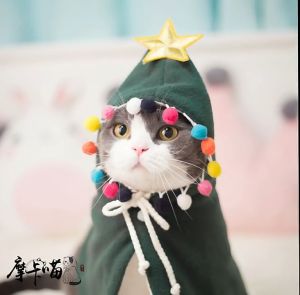 Áo choàng giáng sinh cho chó mèo