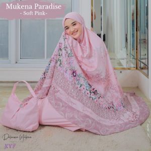 Mukena 2In1 Resleting | Mukena Traveling | Mukena Paradise Dalanova Desain Printing Khusus