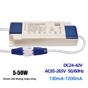 Bộ Nguồn Điều Khiển Đèn LED AC85-265V Sang DC24-42V Biến Áp Đèn 20W-50W Với Dòng Điện Tùy Chọn 500mA-1200mA