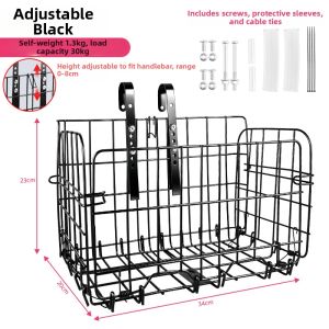 inwild | Foldable Front Bike Basket Large
