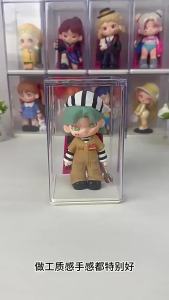 6/12 PCS Blind box storage display rack single transparent dustproof acrylic Pop Mart figurine display case doll storage box