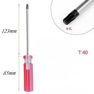 T15 T20 T25 T30 T40 Hexagonal Star with Center Hole Magnetic Screwdriver for Phone Repair and Disassembly Screwdriver Hand Tools
