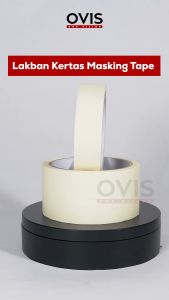 Masking Tape Lakban Isolasi Selotip Kertas Ovis 24 mm 48 mm 15 Meter