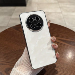 Huawei Mate70 Pro+ Shell Pattern Phone Case New Electroplated Simple Style Protective Cover for Men And Women Anti-Fall