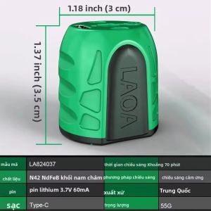 LAOA | LAOA Máy Từ Hóa Mạnh Mẽ Cho Tuốc Nơ Vít Đèn LED Có Thể Sạc Lại Công Cụ Từ Hóa Bằng Thép Carbon Cao Cấp Đa Năng