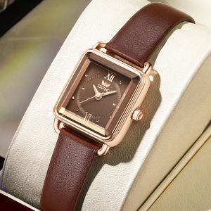 OPK Jam Tangan Wanita Anti Air Original Terbaru 2025 Kecil Elegan Korea Tali Kulit Analog Mewah Casual Watch Women Model 8177