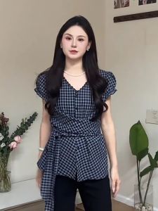 Áo sơ mi BINKAFENNY cho nữ làm bằng cotton ôm vừa vặn