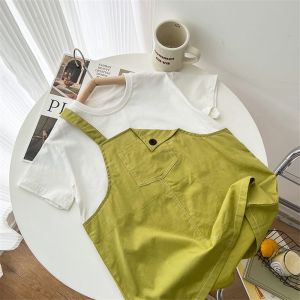 Princess Style T-Shirt Dress for Little Girls Summer New Arrival Childrens Clothing Korean Version Small Kids Trendy Skirt