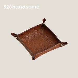 KOLOMOMO | Handcrafted Leather Storage Box 21cm*21cm