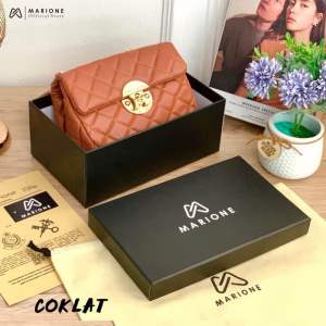 MARIONE - MELISA FREE BOX Tas Selempang wanita shoulder jinjing tas wanita busa Super tebal