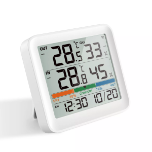 Nhiệt Kế Kỹ Thuật Số LCD Máy Đo Độ Ẩm Máy Đo Độ Ẩm Nhiệt Độ Trong Nhà Máy Đo Cảm Biến Có Đèn Nền Chỉ Báo Thoải Mái Hồ Sơ Tối Thiểu