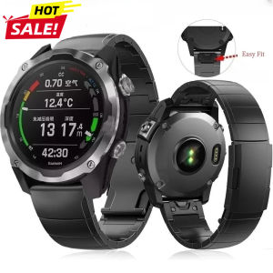 Real Titanium Metal Strap 22mm 26mm For Garmin Fenix 8 E 51mm 47MM 7X 6 5 Luxury Business Male Watch Band for Garmin Approach 70