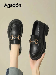 Agsdon | Black Slip-on Loafers Female Shoes