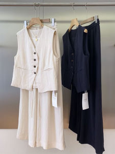 LIANGYILAILIN | Fashion Light Weight Vest Wide Leg Pants Suit for Summer New