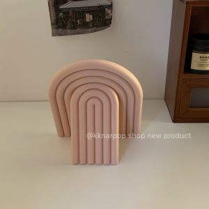 Kknar Asymmetrical Desktop Cosmetic Mirror Ins Minimalist Fancy Decorative Mirror HD Mirror Shaped Folding Mirror Female