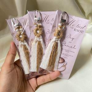 Flower Keychain Personalized Souvenirs Favors and Giveaways for Wedding Birthday Christening Baptism guests.