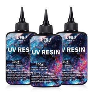 100g Nhựa UV Trong Suốt Cứng Pha Sẵn Chất Lượng Cao Dùng Làm Đồ Thủ Công Trang Sức - Phiên Bản Nâng Cấp