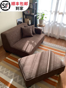 Youao Small Apartment Living Room Fabric Craft Sofa Double Tofu Block Sofa Two-Purpose Sofa Internet Celebrity Synchronous Export Version