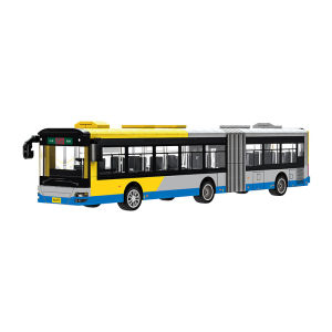 415PCS Inter-city bus Building Blocks model city car childrens toy Assembly Small Particle Boy and Girl Gift Ornament