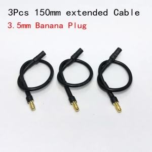 YESIDO MALAYSIA | YSIDO 3.5/4.0/6.5mm Banana Connector Extension Wire 150mm 200mm for RC Drone Car 3650 3660 3670 4274 4068 Motor ESC Model Parts