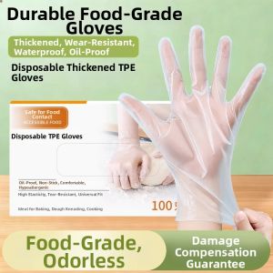 Food Grade Thick Wear-Resistant Waterproof TPE Gloves