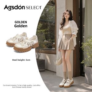 Agsdon | Silver Ballerina Thick Sole Mary Jane Shoes