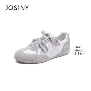 Josiny | Casual Thin Soled Flats Silver Ballet Dance Sneakers