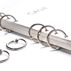 10/20PCS 25/38/63mm Loose Leaf Binder Rings Nickel Plated Steel Book Ring Hooks for Paper Cards Photo Albums School Office Home
