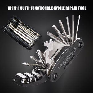 Bike Repair Tool 16 in 1 Wrench Multipurpose Portable Motorcycle Bicycle Repair Kit Durable Folding Cycling Bicycle Repair Tools