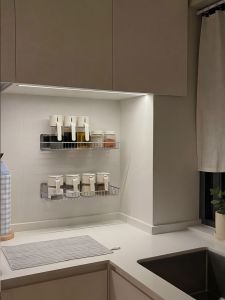 Stainless Steel Spice Rack Multi-layer Wall Mount