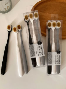 Portable Soft Bristle Toothbrush Wide Head Simple Design Travel Friendly Home Use Couple Set Adult Oral Care RAOYI SN9153