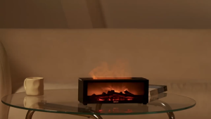 Fireplace Aromatherapy Machine Desktop Silent USB High Aesthetic Atmosphere Colorful Lamp Flame Humidifier