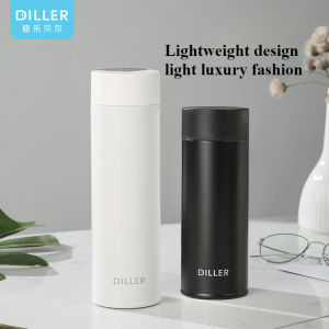 DILLER Gifts Business Tea Separation Thermos Cup 316 Stainless Steel Water Cup Student Modern Simple Mens Thermos Cup 480ML