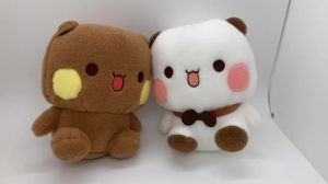 Cute Bubu Dudu Plush Toys Yier Panda Bear Stuffed Dolls Kawaii Animal Plushies Soft Toy Sleeping Dolls Home Bed Car Decorations
