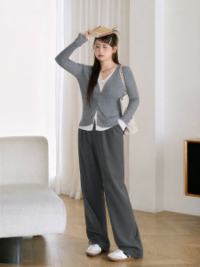 Áo Cardigan Knit Tạo Hiệu Ứng Giảm Cân