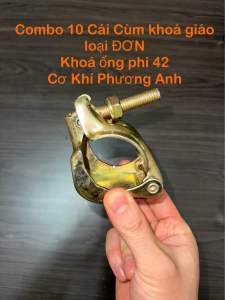 10 Cái khoá giáo đơn D42[ Combo 10 cái ]( cùm đơn D42 ) khoá giáo - cùm giáo