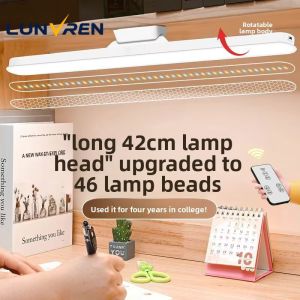 LED Eye Protection Desk Lamp Special Study Dormitory Lamp USB Rechargeable Magnetic Lamp Remote Control Cool Lamp Bedside Light