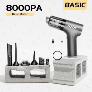Máy Hút Bụi Cầm Tay Mini SZUK 98000PA Không Dây Di Động Hút Mạnh Dùng Cho Gia Đình Và Vệ Sinh Xe Hơi