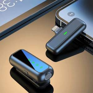 Microphone Wireless Portable SX5 Mic Clip On Live Streaming Vlog Mic Vlogger Microfon Bluetooth Nirkabel