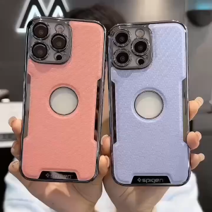 Case Casing Spigen Casing HP Motif Carbon Spigen protect camera lens for tipe iphone 16 16pro 16plus 16promax