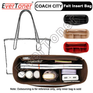 EverToner Felt Insert Bag Organizer for CITY Tote Makeup Handbag Organizer Travel Inner Purse Portable Cosmetic Inside Bags