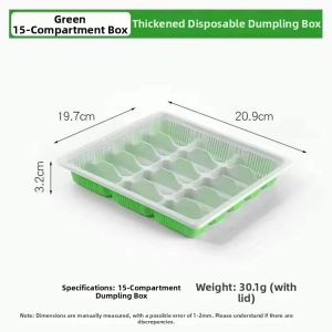 Disposable Thickened Multi-compartment Dumpling Box For Frozen And Takeout