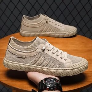 Korean fashion rubber shoes for men casual flat shoes sneaker shoes for men breathable walking shoes slip on shoes for men