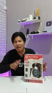 Sounday Speaker Bluetooth 3381 Bonus Mic 65Inci/Salon Aktif Portable Radio Fm/Speaker Wireless Led