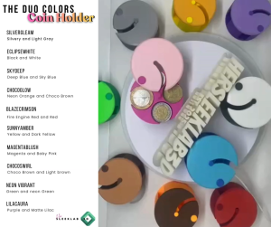 HERSLEEKLAB 3D PRINTED NEW AND IMPROVED PHILIPPINE PESO COIN SORTER NOW WITH COVER -  FITS P1 P5 P10 P20 COIN ORGANIZER COIN HOLDER