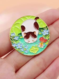 Trâm Cài Áo Hình Mèo Hoạt Hình Dễ Thương Cáo Chất Liệu Men - Phong Cách Cổ Điển Hợp Kim Kẽm Huy Hiệu Cài Áo Hình Thú Trang Sức Thời Trang Quà Tặng Cho Phụ Nữ Bạn Bè