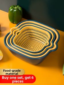 ZEXI | Multi-use Dual-layer Strainer Basket for Vegetables and Fruits