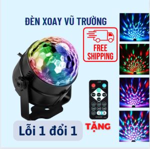 Đèn Led Xoay Vũ trường 7 Màu cảm ứng theo nhạc - Đèn nháy tết - đèn trang trí karaoke - đèn trang trí tiệc - đèn nháy 7 màu