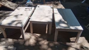 meja emperan meja lesehan dengan 3 variasi ukuran berbeda.barang realpick warna polos