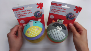 Skip Hop Zoo Snack Cup | On The Go and Travelling Snacks Container Easy Grip & BPA-Free